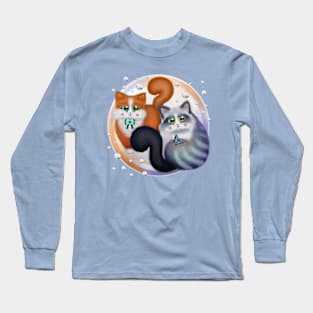 Sweet Cats with Bubbles Long Sleeve T-Shirt